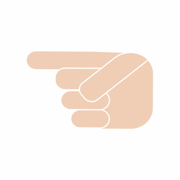 Abstracte hand expressie — Stockvector