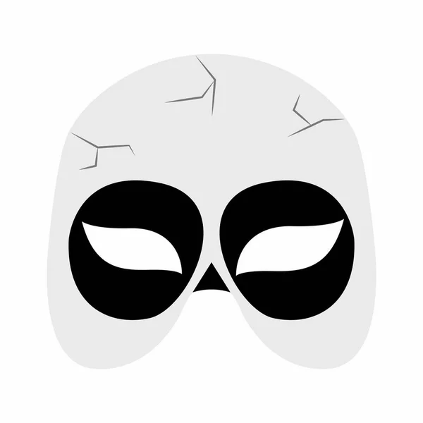 Halloween máscara dos desenhos animados — Vetor de Stock