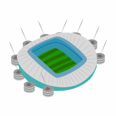 İzole futbol stadyumu