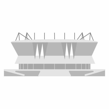 Soyut izole futbol stadyumu, vektör çizim tasarım