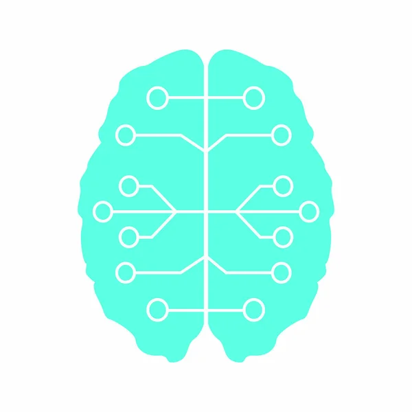Connexions cérébrales Cloud — Image vectorielle