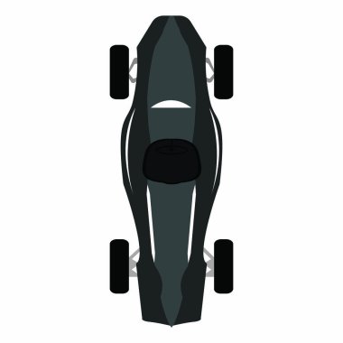 bir yarış arabasının havadan görünümü