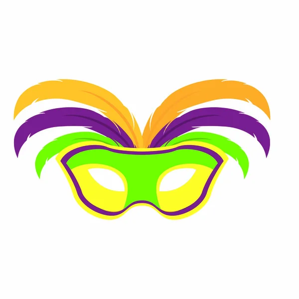 Máscara de carnaval colorido — Vetor de Stock