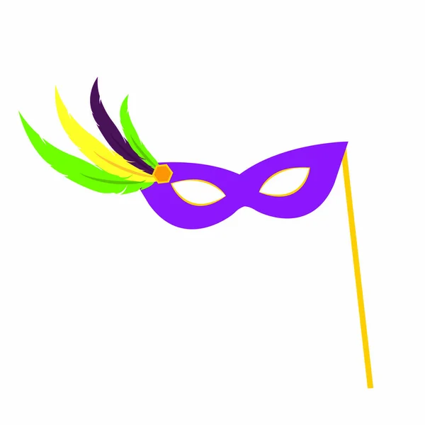 Máscara de carnaval colorido — Vetor de Stock