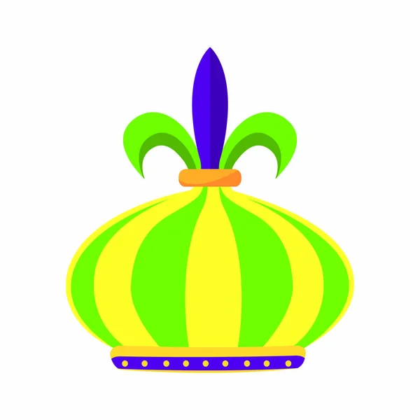 Couronne de carnaval coloré — Image vectorielle