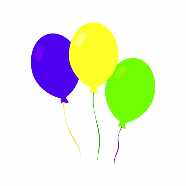 Ballons de carnaval colorés — Image vectorielle