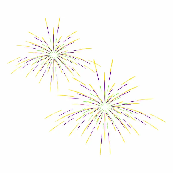 Tűzijáték színes karnevál — Stock Vector