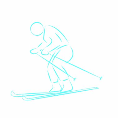 çizim anahat kış spor