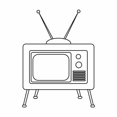 Soyut eski tv