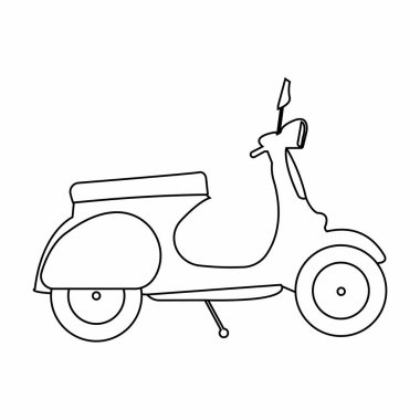 Soyut eski motosiklet