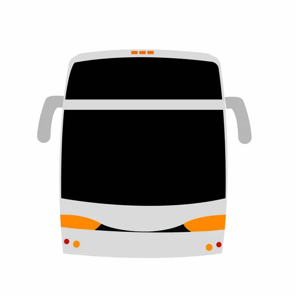 Bir otobüs önden görünümü — Stok Vektör
