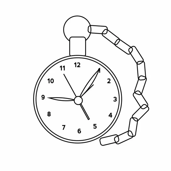 Relógio antigo abstrato — Vetor de Stock