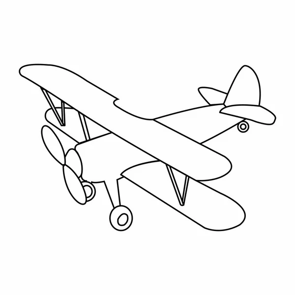 Abstract old airplane — Stock Vector