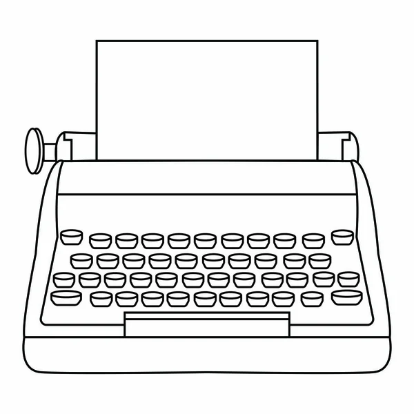 Absztrakt régi typewriter — Stock Vector