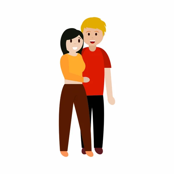 Parejas enamoradas — Vector de stock