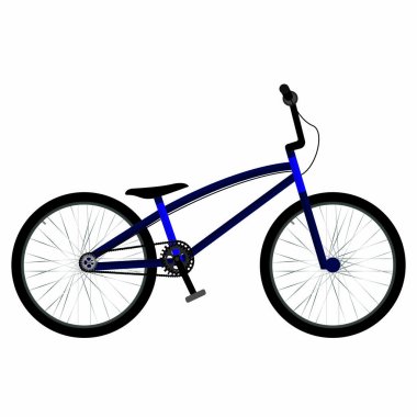 bir motor, vektör çizim tasarım yan görünüm