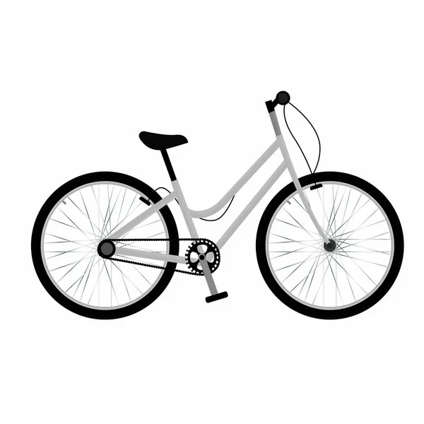 Vue latérale d'un vélo — Image vectorielle