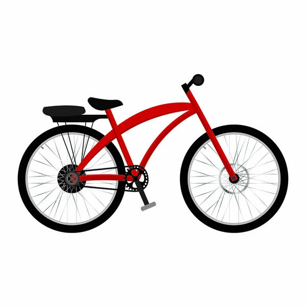 自転車の側面図 — ストックベクタ