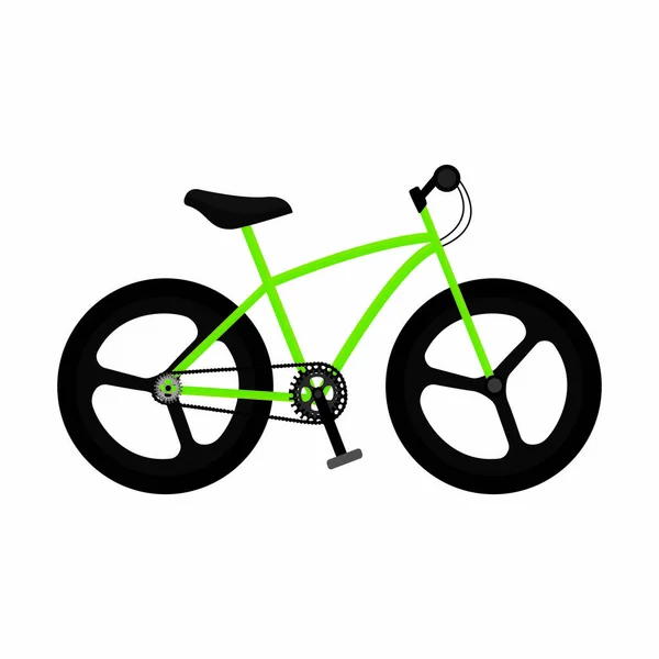 Oldalnézetből egy kerékpár — Stock Vector