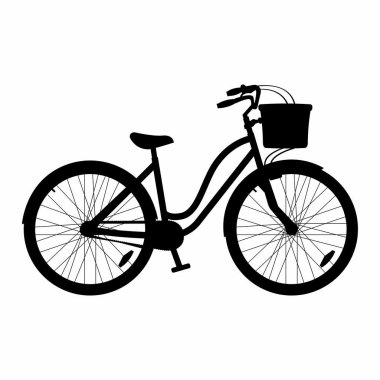 Bir bisiklet yan görünüm