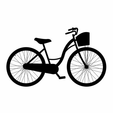 Bir bisiklet yan görünüm