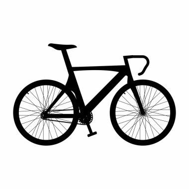 Bir bisiklet yan görünüm