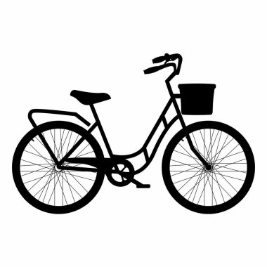 Bir bisiklet yan görünüm