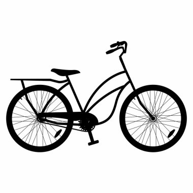 Bir bisiklet yan görünüm