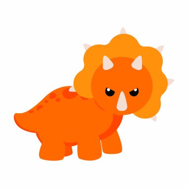 Şirin karikatür dinozor.