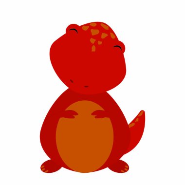 Şirin karikatür dinozor.