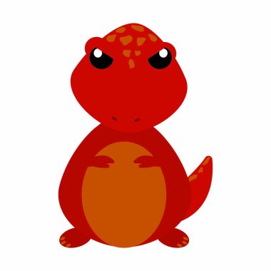 Şirin karikatür dinozor.