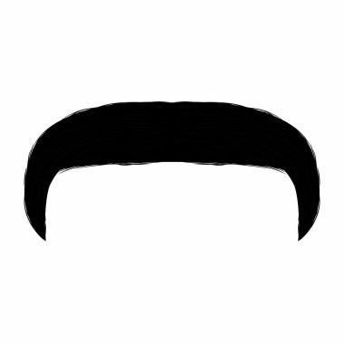 beyaz bir backgrond, vektör çizim tasarım üzerinde soyut şirin bıyık