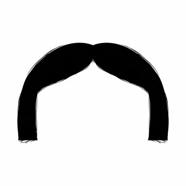 Soyut şirin bıyık