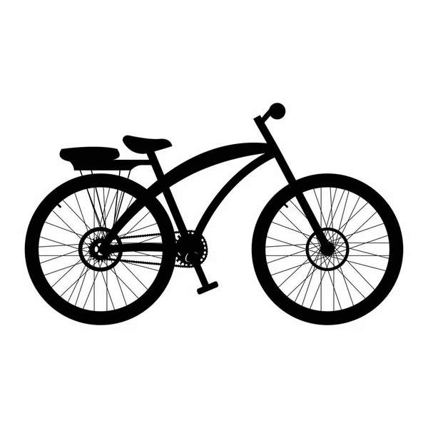 Seitenansicht eines Fahrrads — Stockvektor