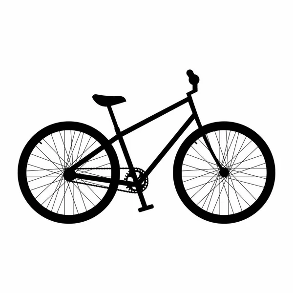 Vue latérale d'un vélo — Image vectorielle