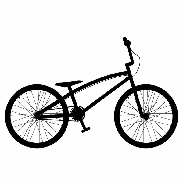 Vista lateral de una bicicleta — Archivo Imágenes Vectoriales
