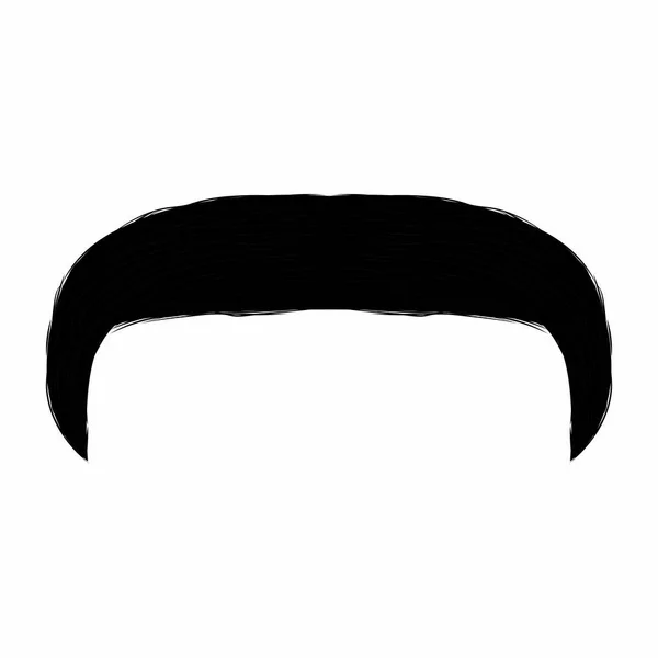 Bigote Lindo Abstracto Fondo Blanco Diseño Ilustración Vectorial — Archivo Imágenes Vectoriales