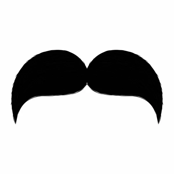 Moustache mignonne abstraite — Image vectorielle