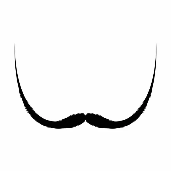 Moustache mignonne abstraite — Image vectorielle