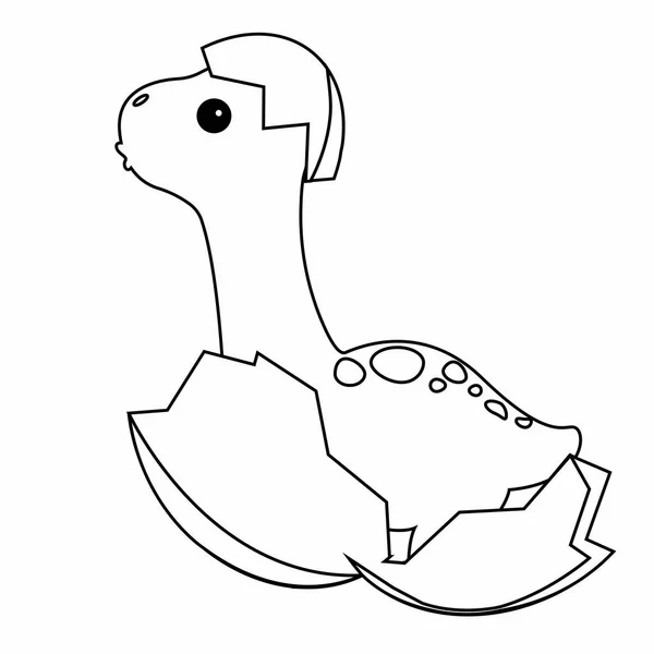 Dinosaure dessin animé mignon — Image vectorielle