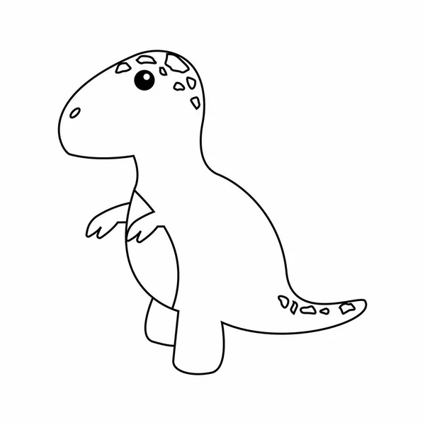 Şirin karikatür dinozor. — Stok Vektör