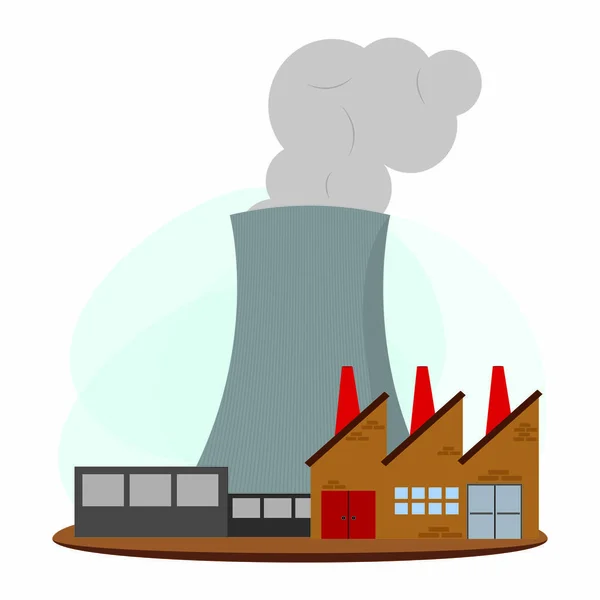 Nükleer Enerji sanayi — Stok Vektör