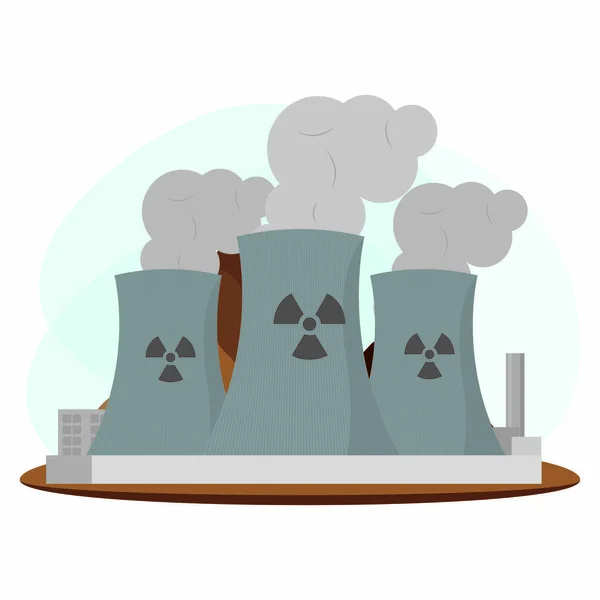 Energia nuclear Indústria — Vetor de Stock