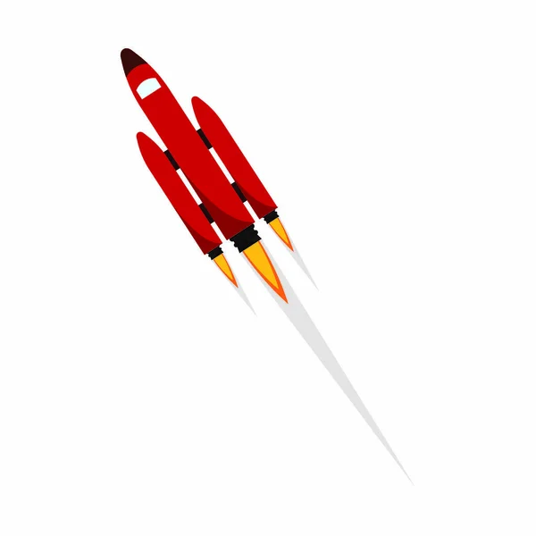 Rocket in vlieg — Stockvector