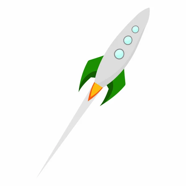 Rocket in fly — Stock Vector