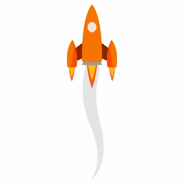 Rocket in fly — Stock Vector