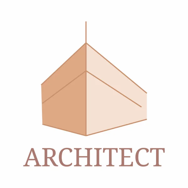 Abstrakta arkitekt ikonen — Stock vektor