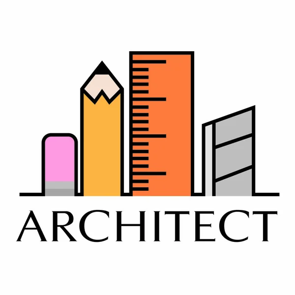 Abstrakte Architektur-Ikone — Stockvektor