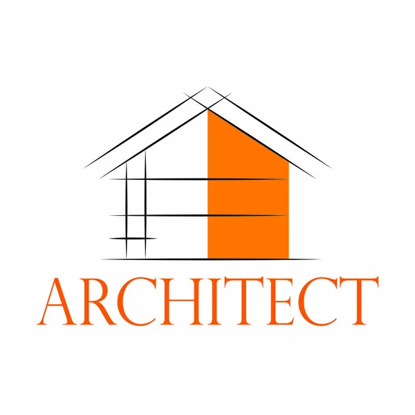 Abstract architect icon — Stock Vector
