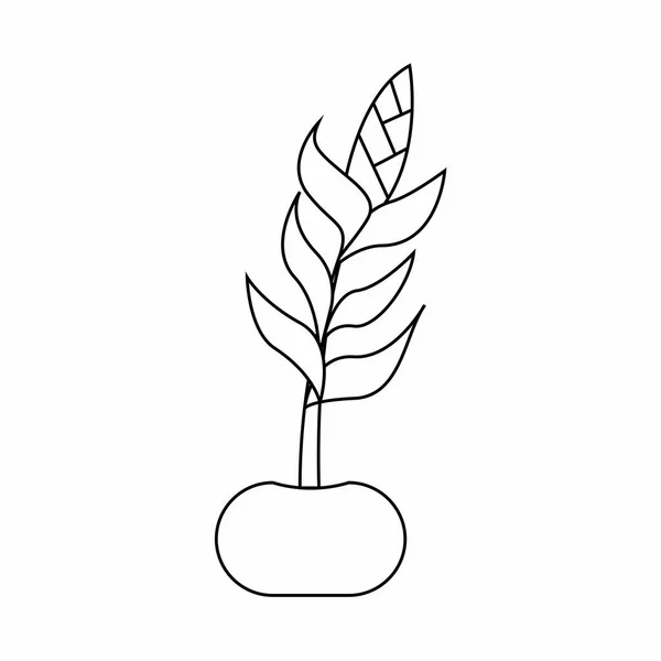 Niedliche Ziehpflanze — Stockvektor